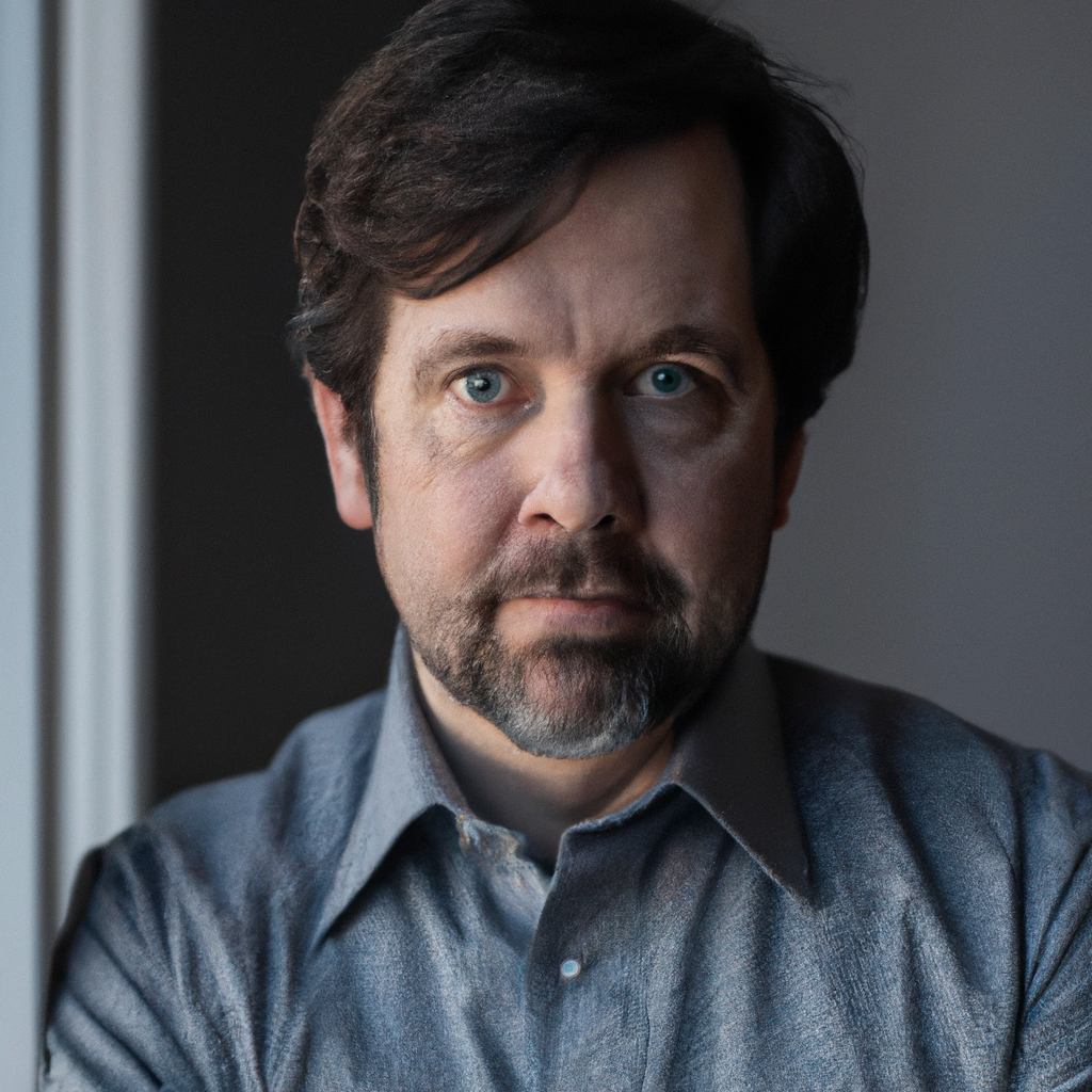 Headshot of CEO with soft window light